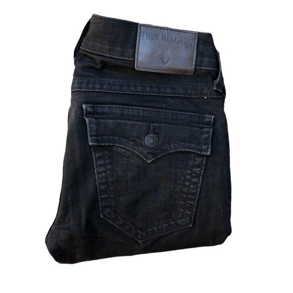 TRUE religion jeans size 30 ROCCO relaxed skinny gray - Picture 4 of 12